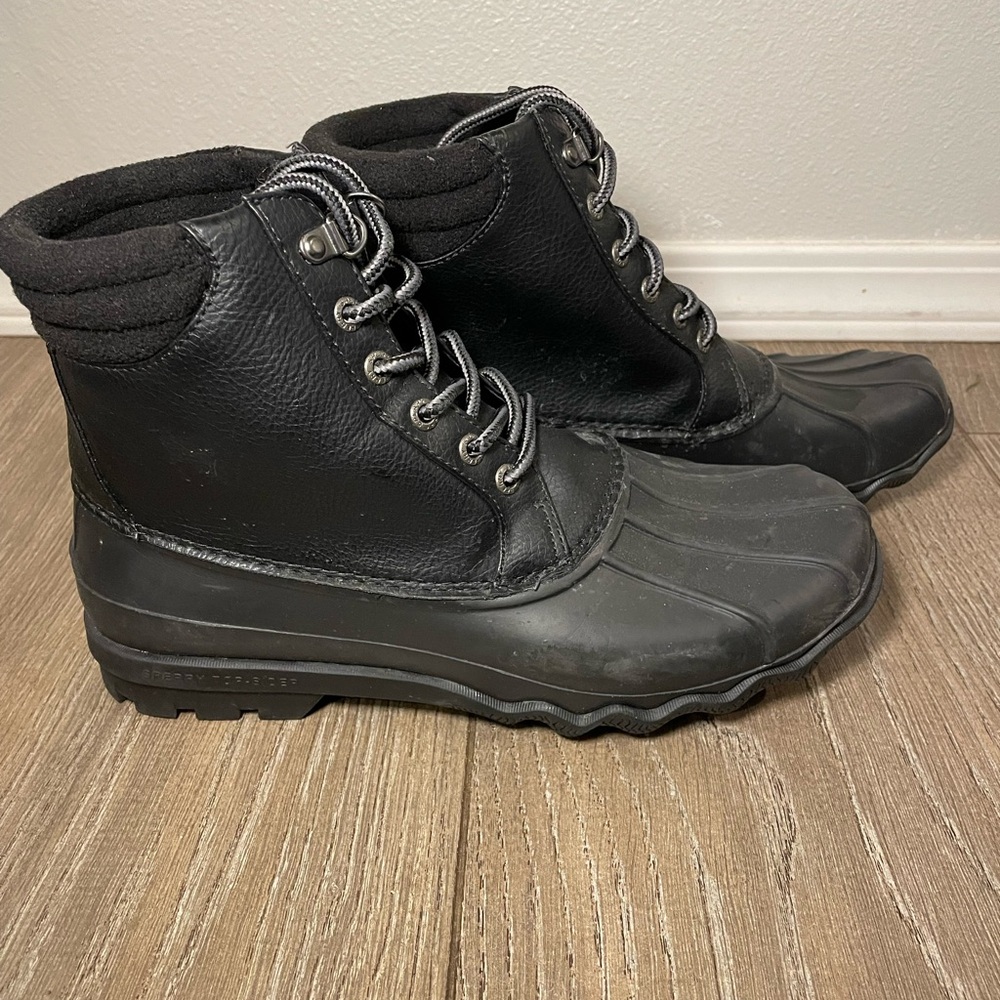 Men's Sperry Boots Black Size 8